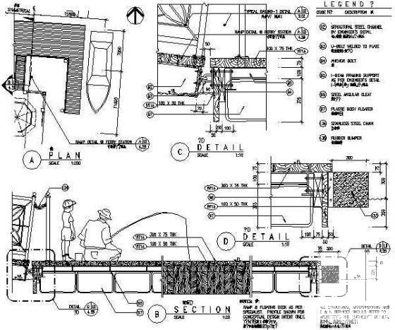 垂钓平台详图纸_CAD - 2