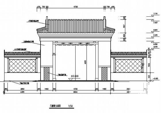 古建大门施工图纸 - 2