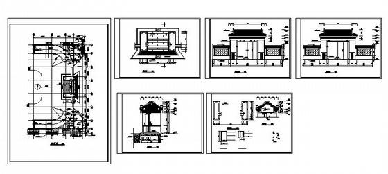 古建大门施工图纸 - 4