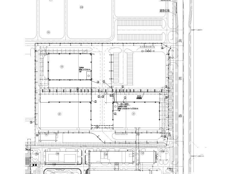 孵化基地室外供电专项施工CAD图纸 - 2