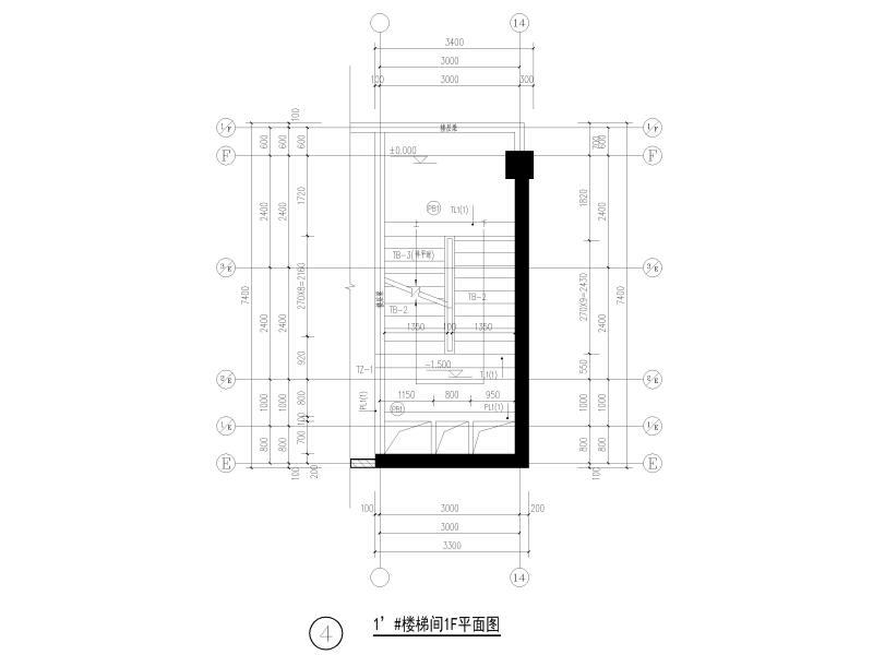 楼梯结构大样 - 1