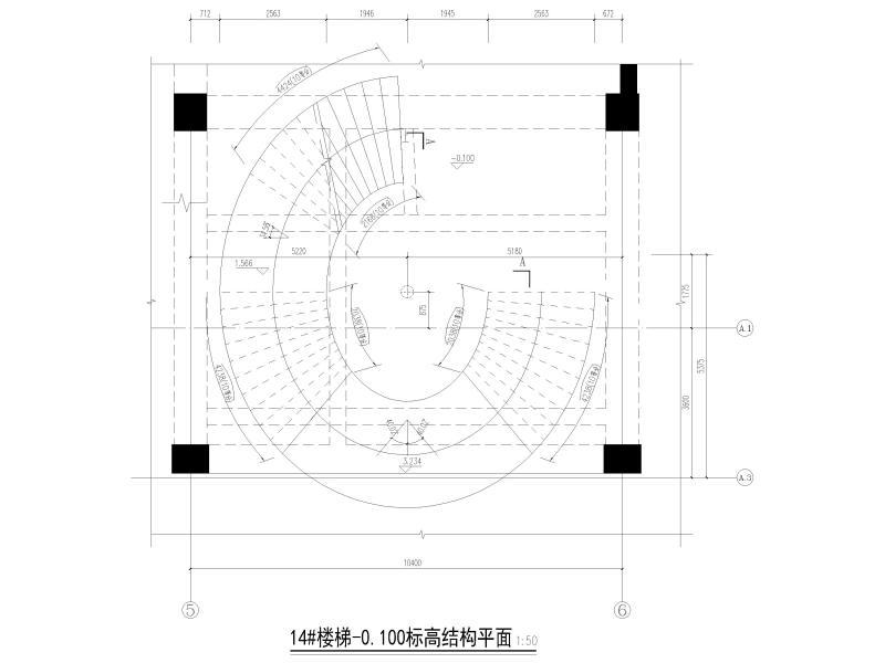 螺旋楼梯结构详图 - 1