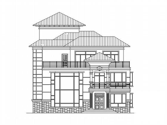 别墅建筑施工图纸 - 1