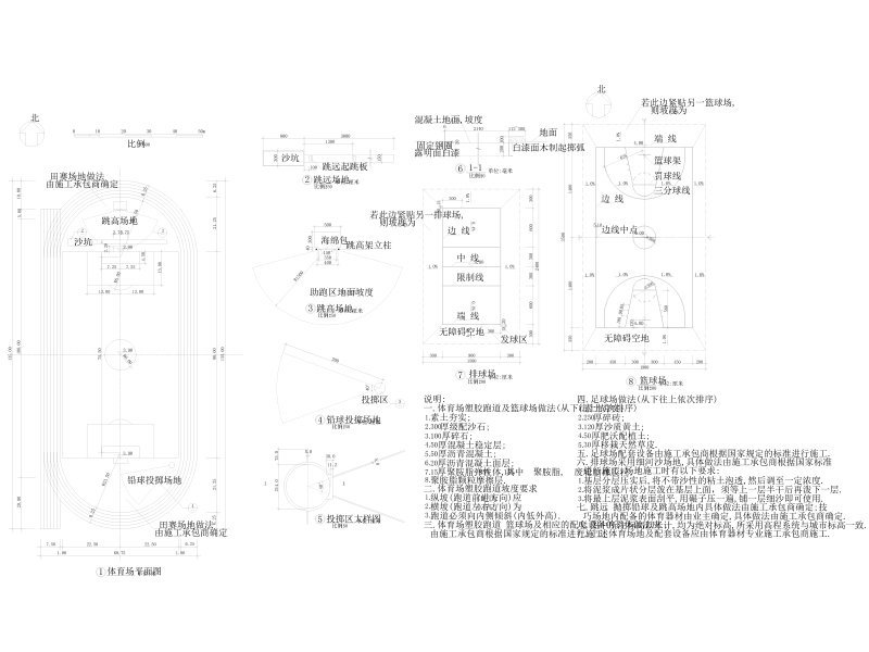 篮球运动场施工图 - 4