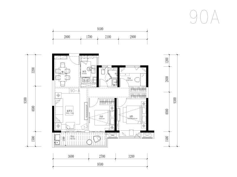 全生命周期微创新户型高层标准层户型CAD - 5