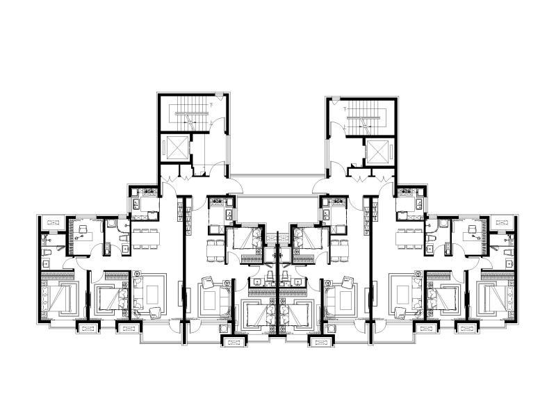 2019大院标准户型库39套-CAD - 1