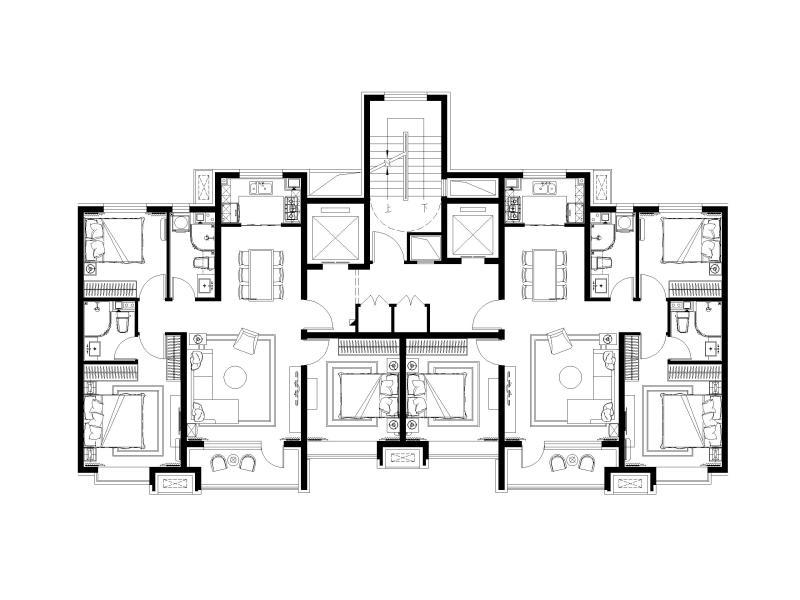 2019大院标准户型库39套-CAD - 5