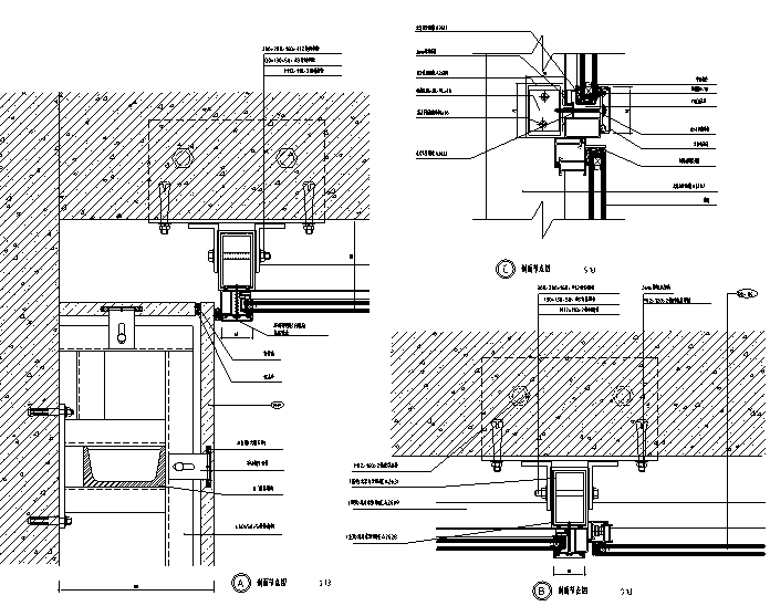 玻璃幕墙节点大样图 - 4