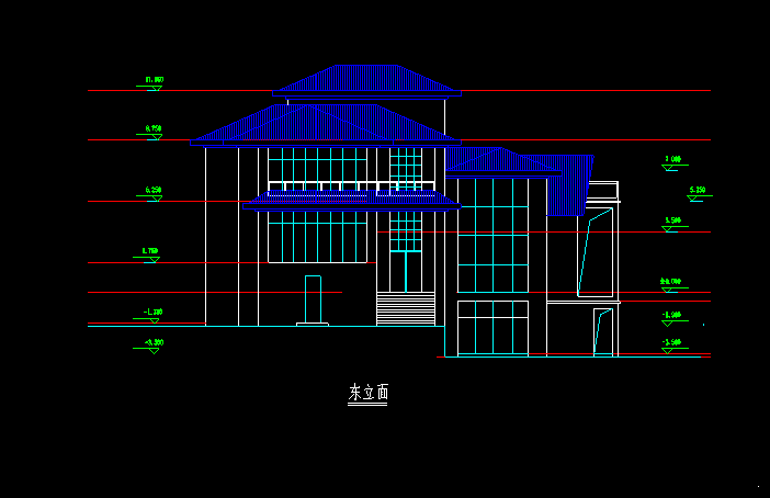 别墅施工图效果图 - 4