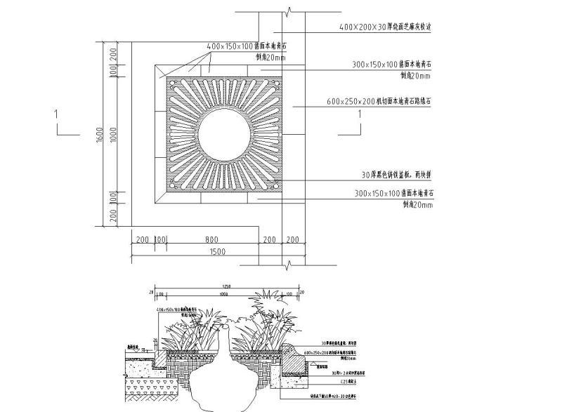 特色多种树池做法详图纸设计_CAD - 5