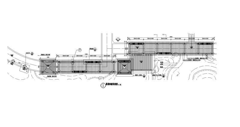 经典特色直防腐松木廊架详图纸设计_CAD - 1