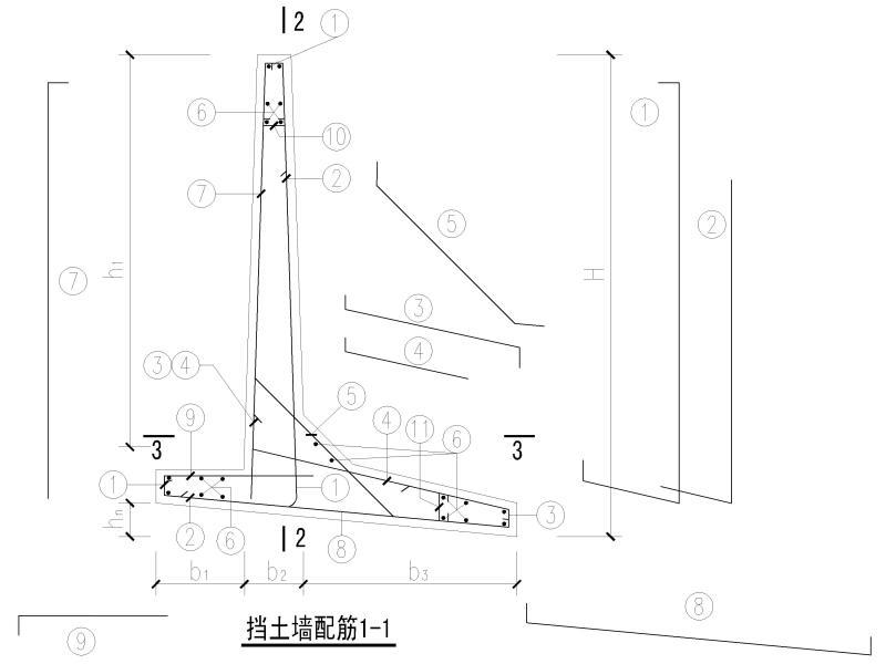 悬臂式挡土墙设计 - 2