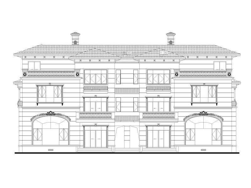 别墅建筑施工图纸 - 1