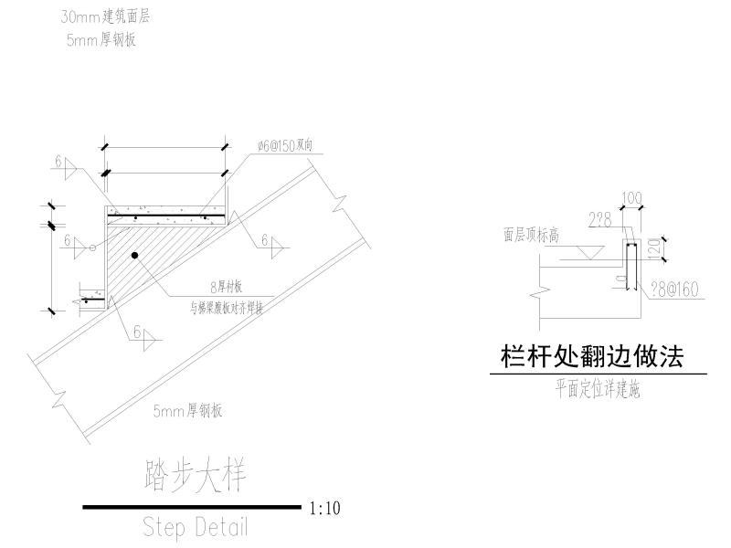 钢结构楼梯详图 - 3