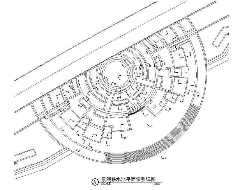 跌水水池景观 - 1