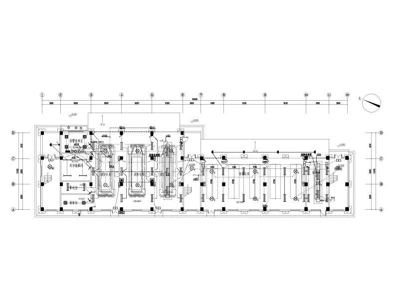 4层机场综合业务用房电气施工CAD图纸（2020） - 1