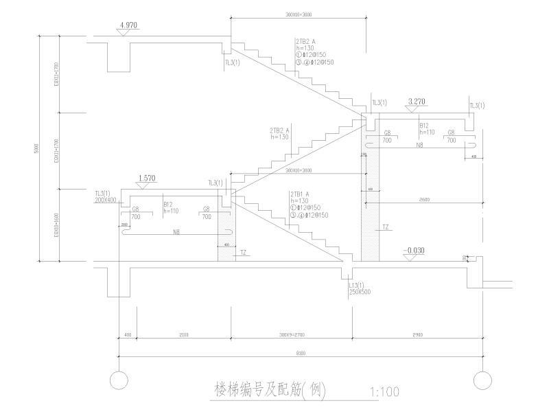楼梯平法表示及大样2018(CAD) - 1