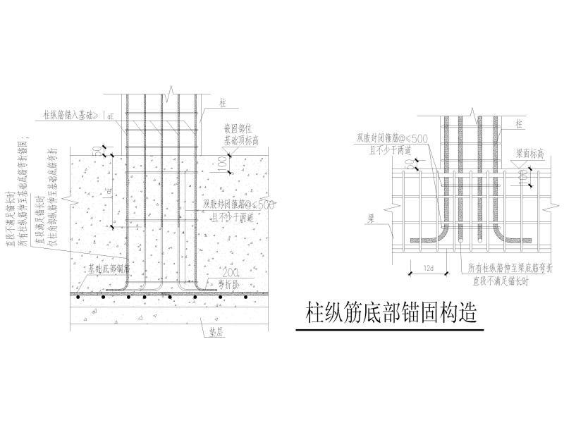 构造柱大样图 - 3