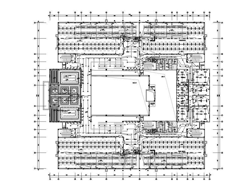 3层高校CAD图纸书馆电气竣工CAD图纸 - 1