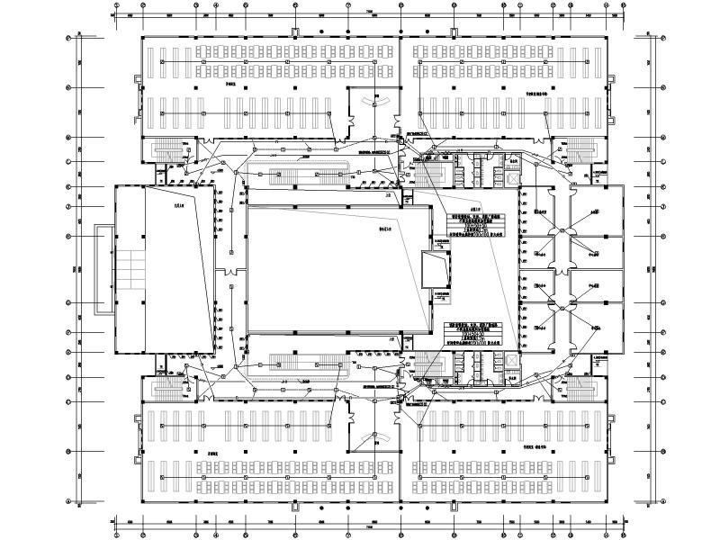 3层高校CAD图纸书馆电气竣工CAD图纸 - 2