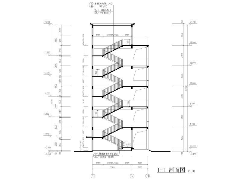 教学楼建筑施工图纸 - 4