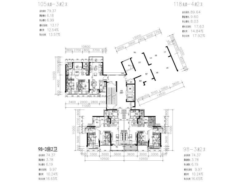 2019保利Y型住宅标准及选配8套CAD - 5