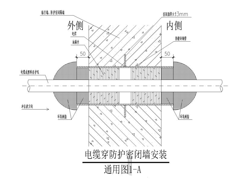 电缆安装大样CAD图纸（通用CAD图纸） - 5