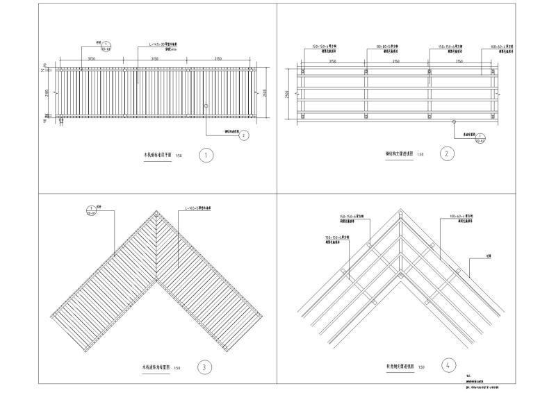 景观栈道详图纸_CAD - 1
