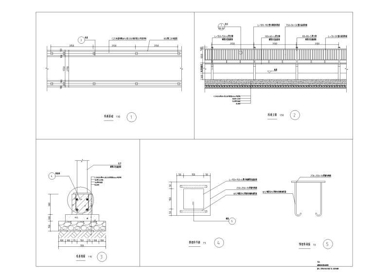 景观栈道详图纸_CAD - 2