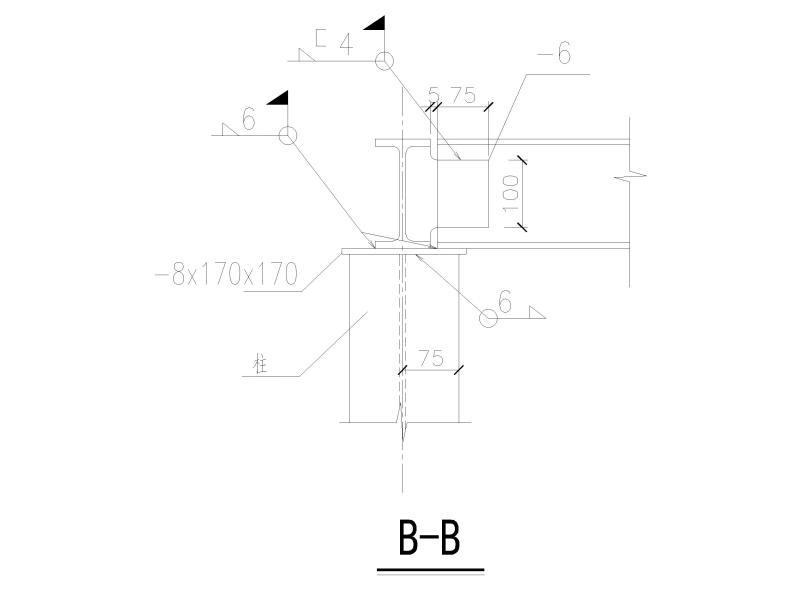 主次梁连接详图纸（CAD） - 2