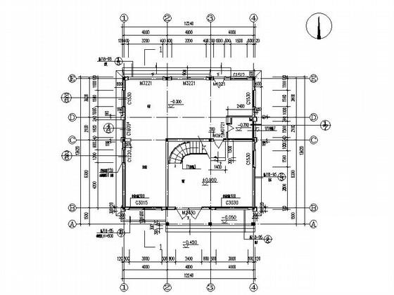 别墅建筑施工图纸 - 3