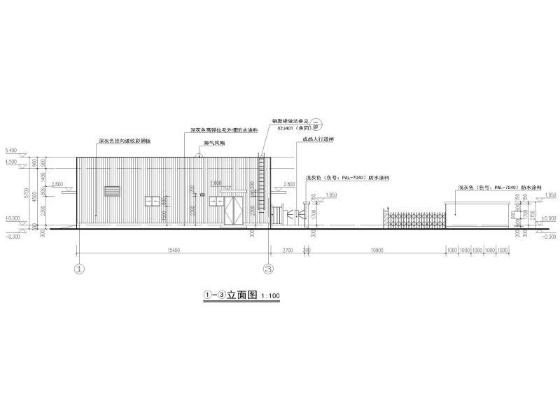 门卫室建筑图纸 - 3