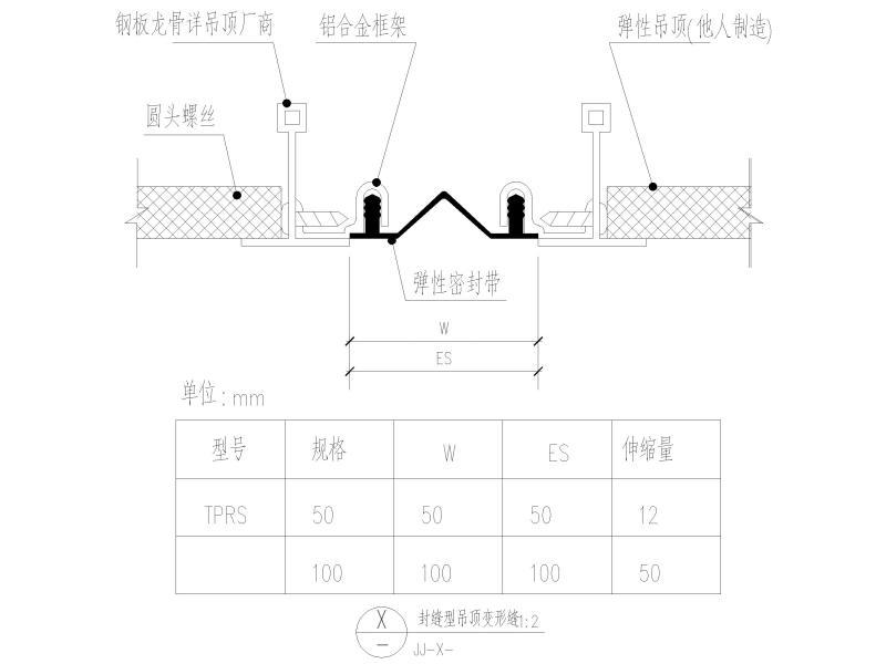 变形缝大样 - 1