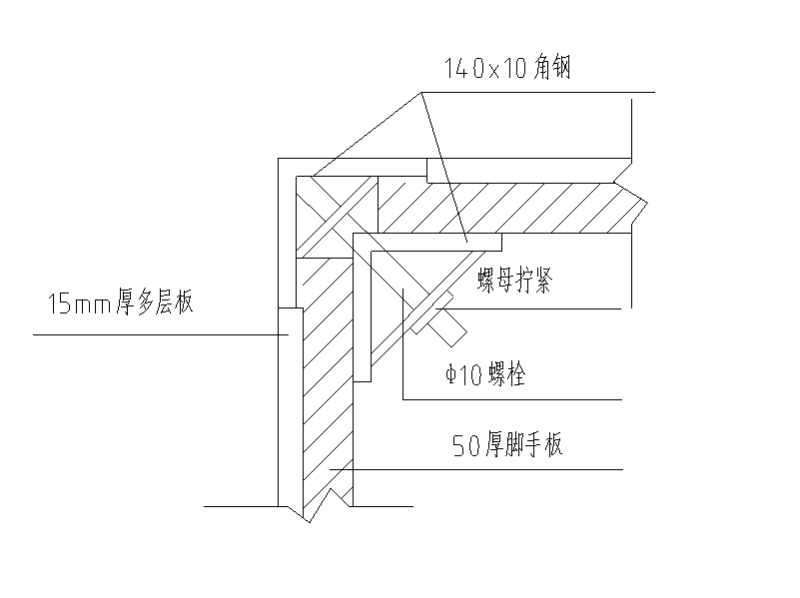 门窗及墙体转角模板支护示意图纸CAD版 - 3