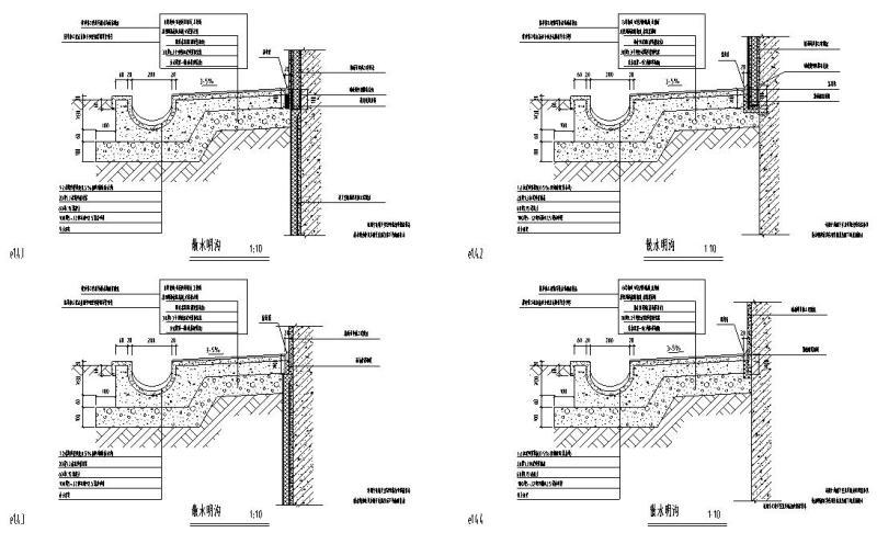 沟、井通用CAD节点详图纸设计 - 5