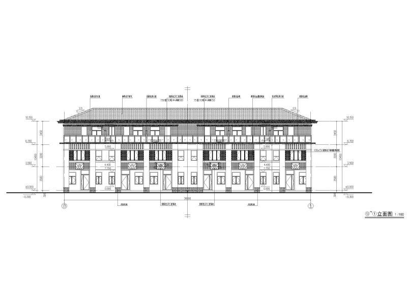 别墅建筑施工图纸 - 2