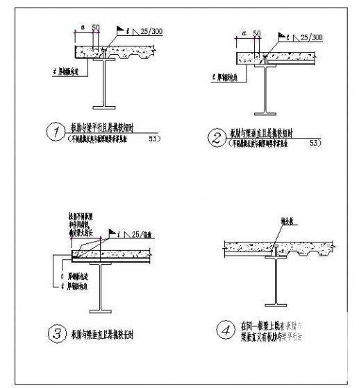 板肋与梁的连接构造_CAD - 3