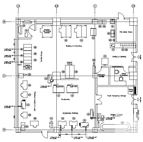 洗衣房通风系统_CAD - 3