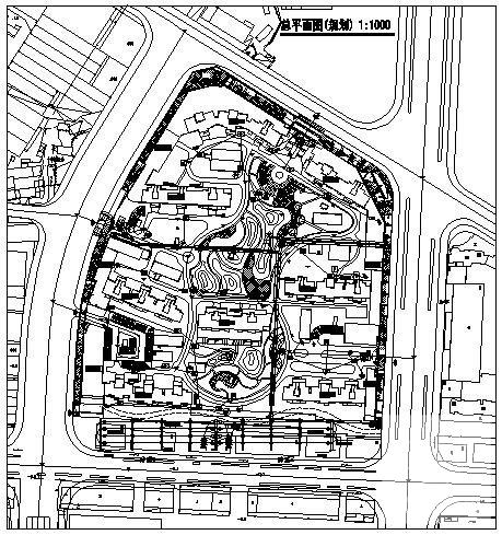 小区弱电管线布置总规划图纸cad平面图 - 1