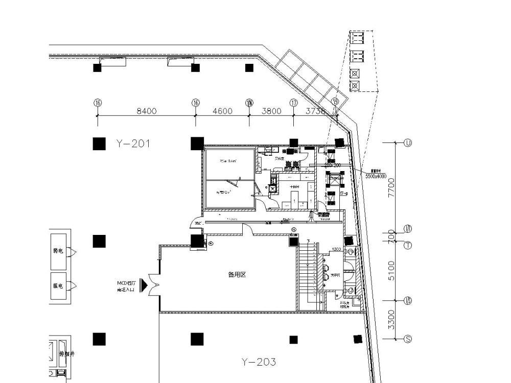 餐厅电气施工图纸 - 2