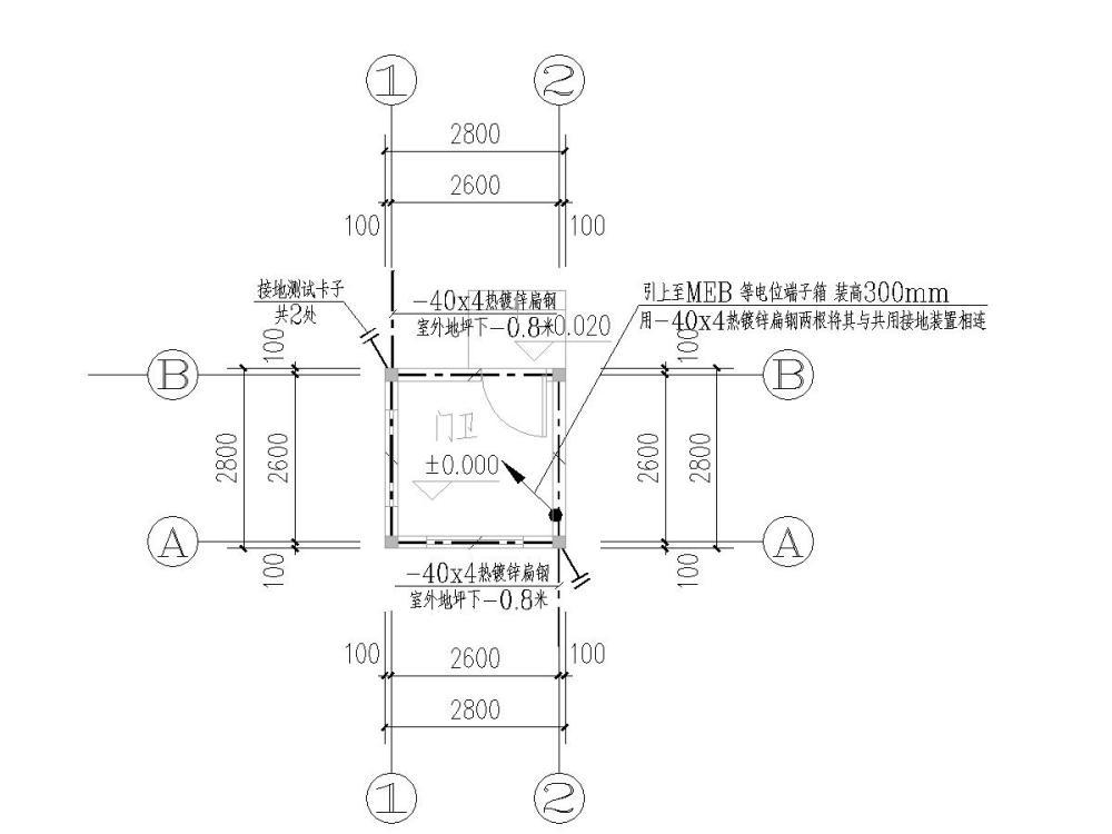 小区门卫室施工图 - 3