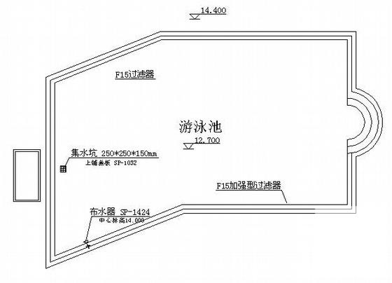 酒店泳池_CAD - 1