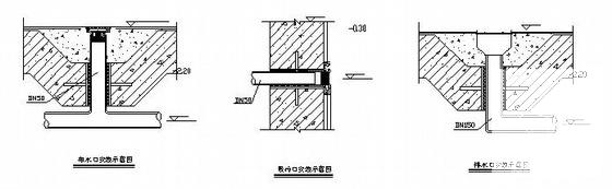 布水口、回水口、吸污口安装示意图纸cad - 1