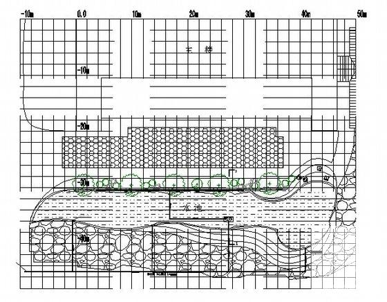 水景工程设计cad平面布置图及系统图 - 1