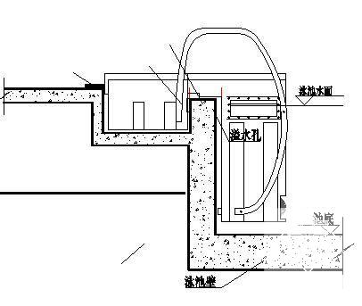 泳池设备坑大样图纸cad - 1