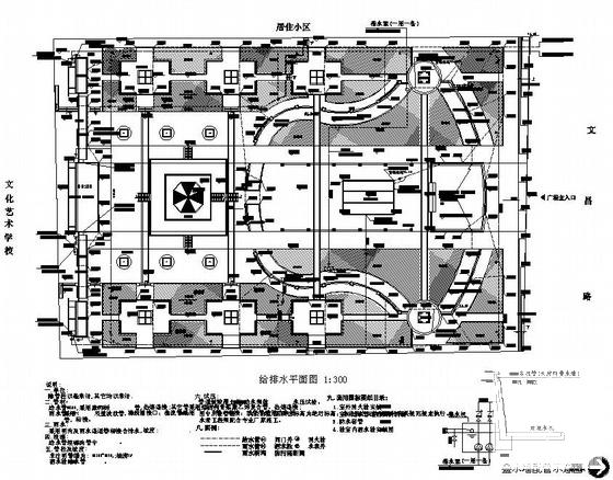 广场给排水图纸cad - 1