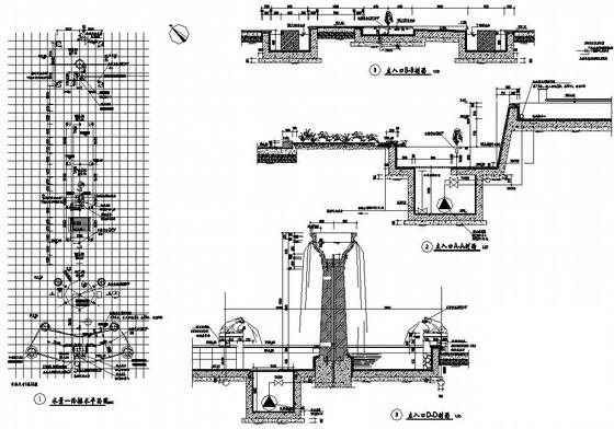 高档小区的景观给排水图纸cad - 1