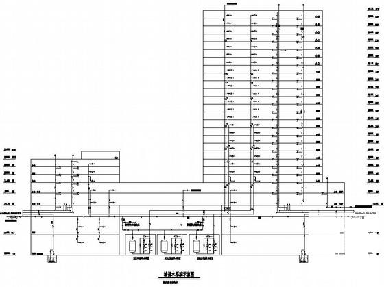 大厦给水系统图纸cad - 1