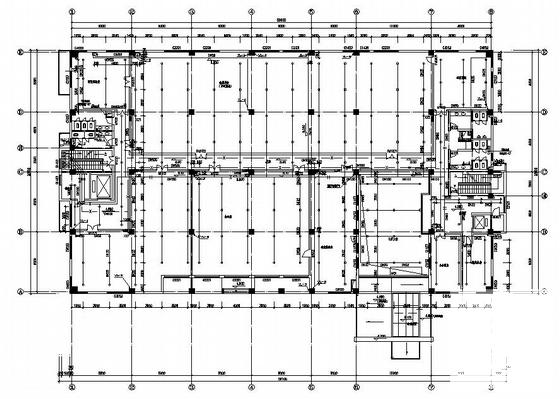 5层国内生化技术研制中心给排水施工图纸cad平面图及布置图 - 1