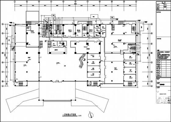 25层五星级酒店给排水平面图纸cad - 1